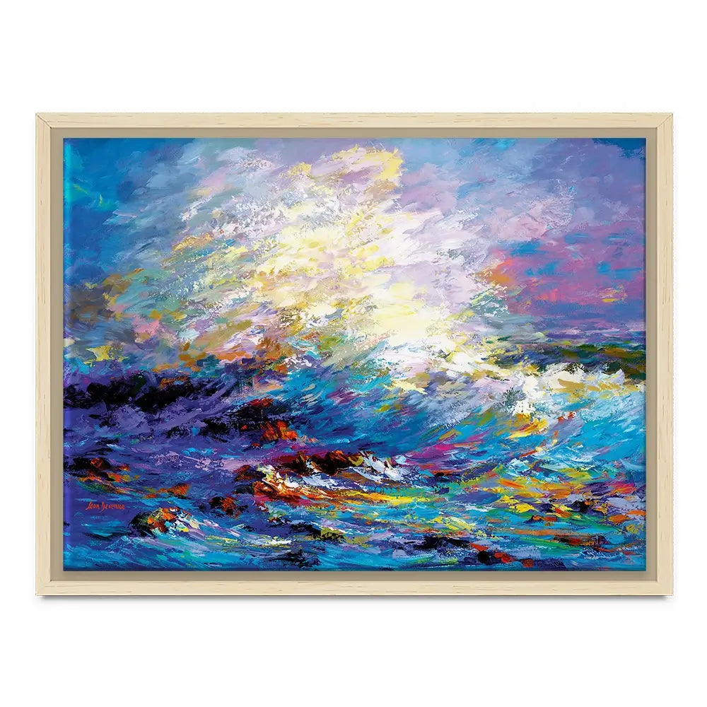 Colourful Ocean Waves Canvas Print Colourful Ocean Waves Canvas Print wall art product Leon Devenice