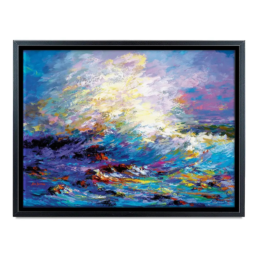 Colourful Ocean Waves Canvas Print Colourful Ocean Waves Canvas Print wall art product Leon Devenice