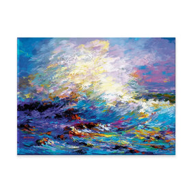 Colourful Ocean Waves Canvas Print Colourful Ocean Waves Canvas Print wall art product Leon Devenice