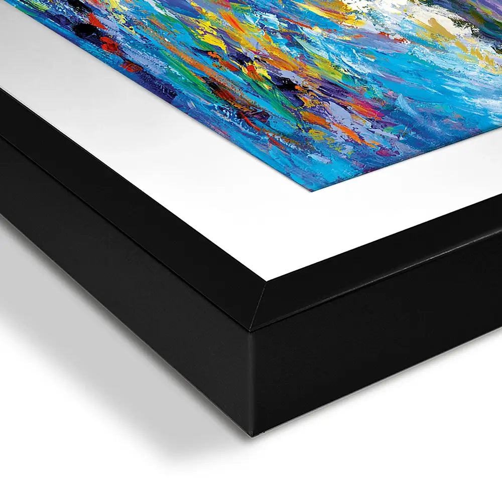 Colourful Ocean Waves Framed Art Print Colourful Ocean Waves Framed Art Print wall art product Leon Devenice