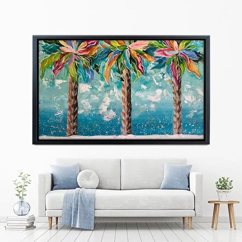 Colourful Palms Canvas Print Colourful Palms Canvas Print wall art product Estelle Grengs - Independent