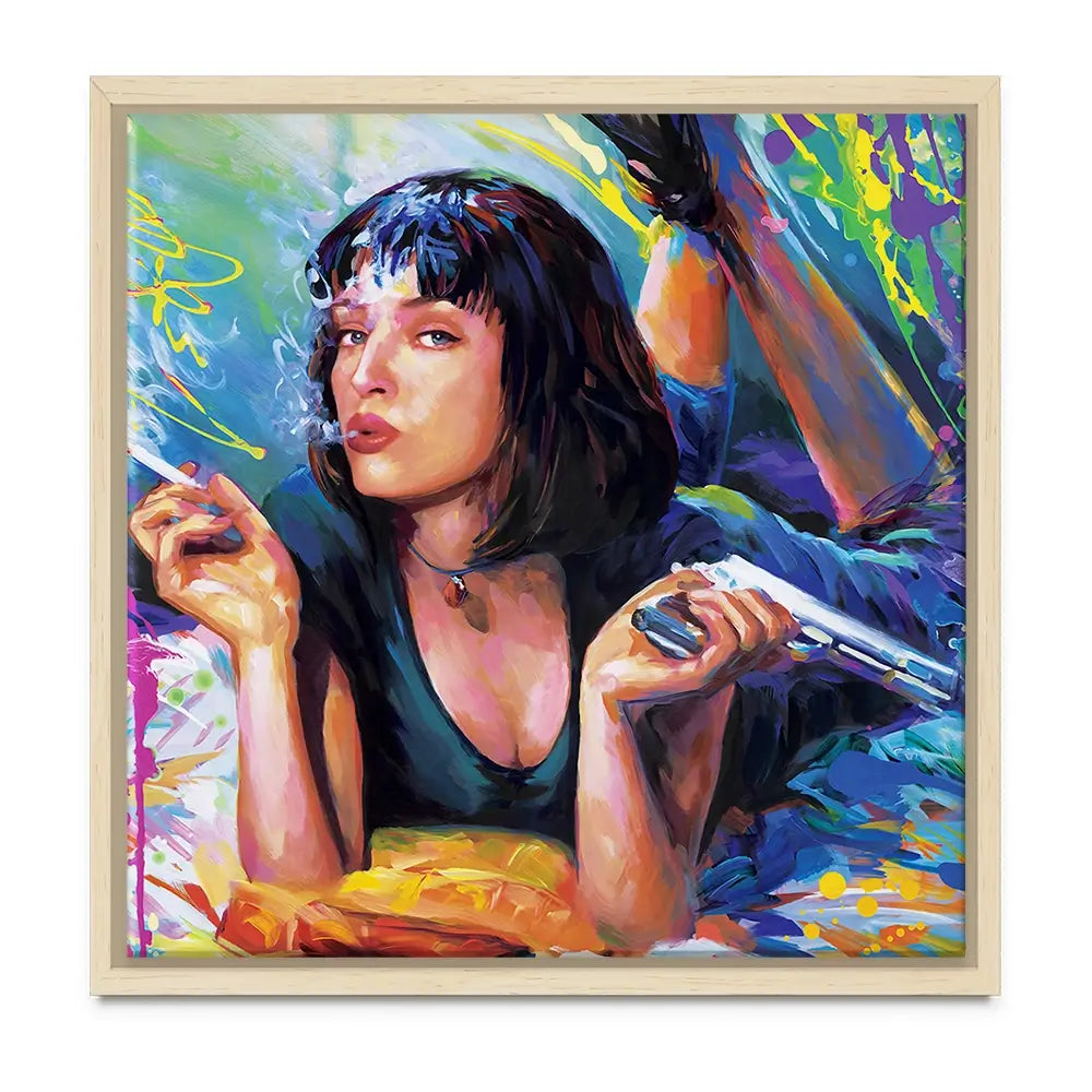 Colourful Pulp Fiction Oversized Canvas Print Colourful Pulp Fiction Oversized Canvas Print wall art product Leon Devenice