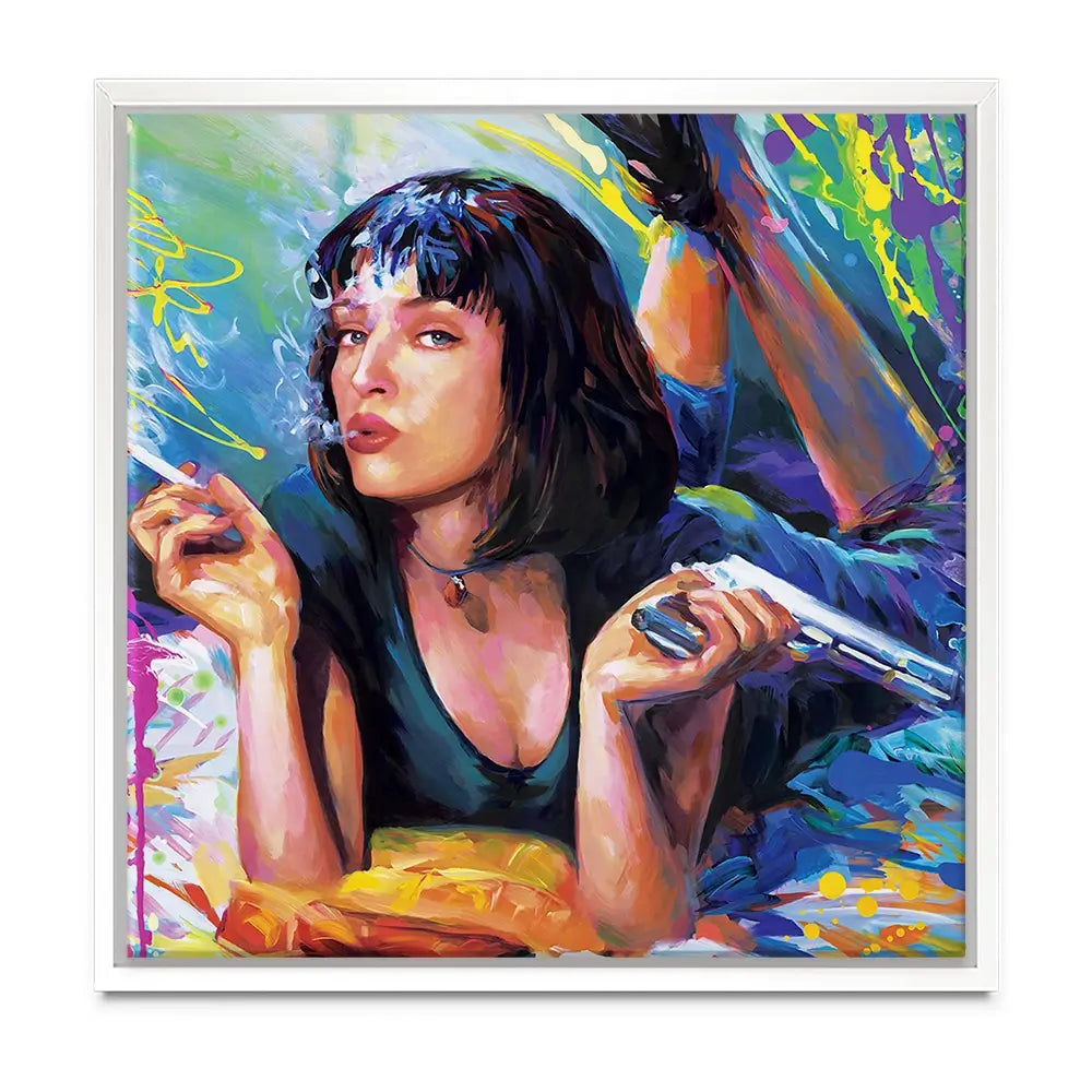 Colourful Pulp Fiction Oversized Canvas Print Colourful Pulp Fiction Oversized Canvas Print wall art product Leon Devenice