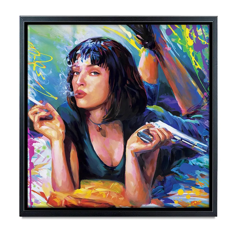 Colourful Pulp Fiction Oversized Canvas Print Colourful Pulp Fiction Oversized Canvas Print wall art product Leon Devenice