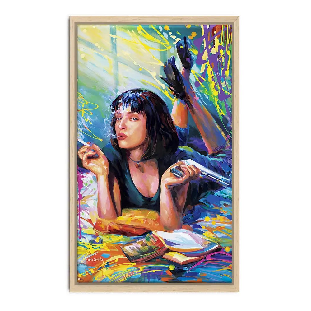 Colourful Pulp Fiction Oversized Canvas Print Colourful Pulp Fiction Oversized Canvas Print wall art product Leon Devenice