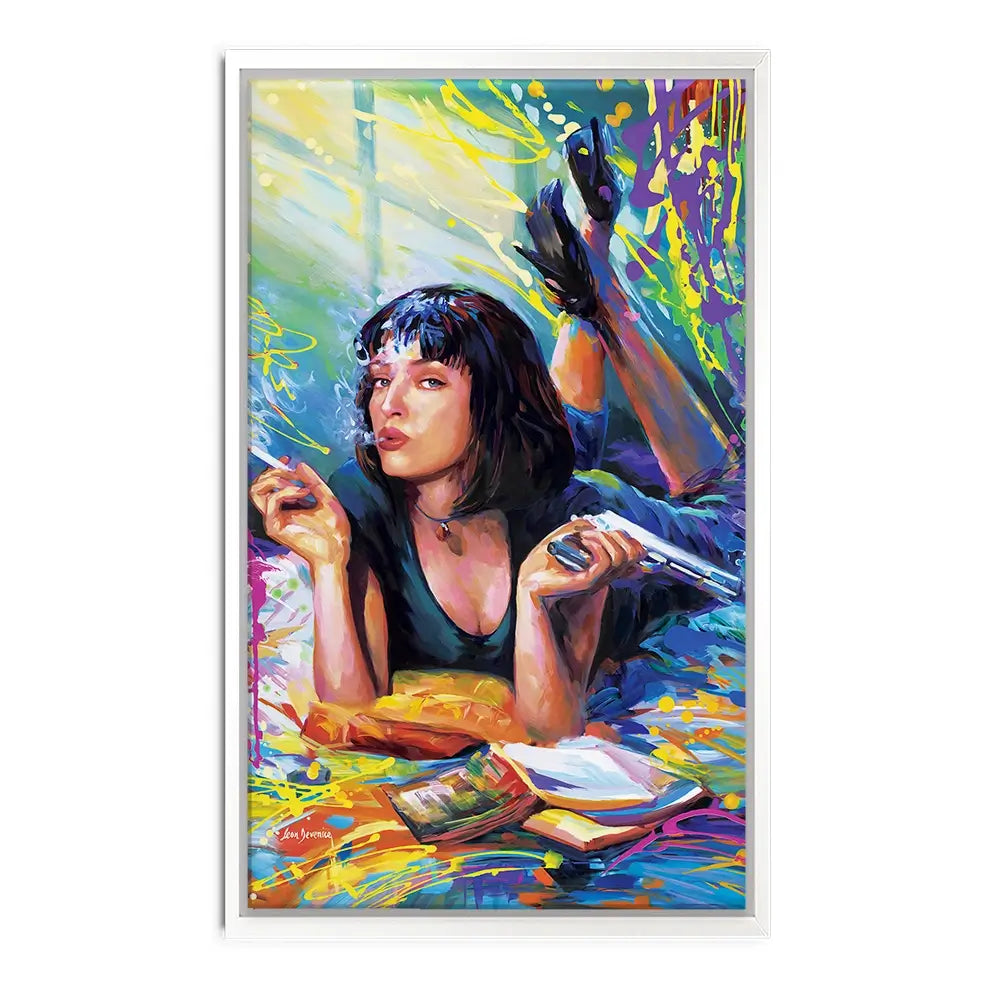 Colourful Pulp Fiction Oversized Canvas Print Colourful Pulp Fiction Oversized Canvas Print wall art product Leon Devenice