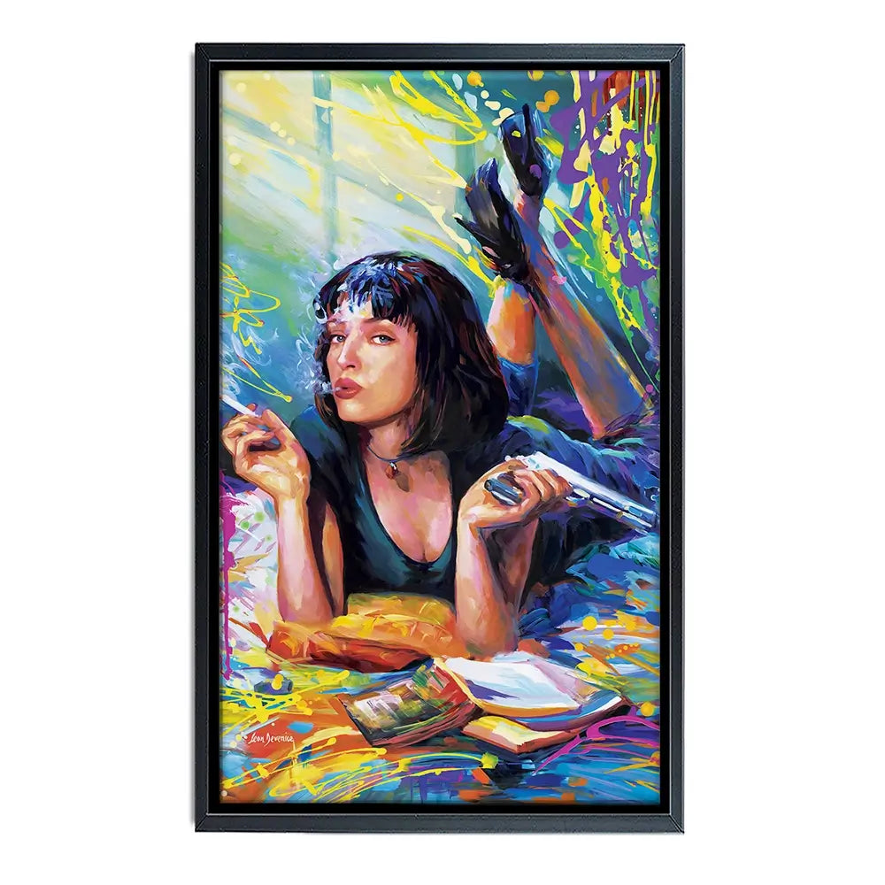 Colourful Pulp Fiction Oversized Canvas Print Colourful Pulp Fiction Oversized Canvas Print wall art product Leon Devenice