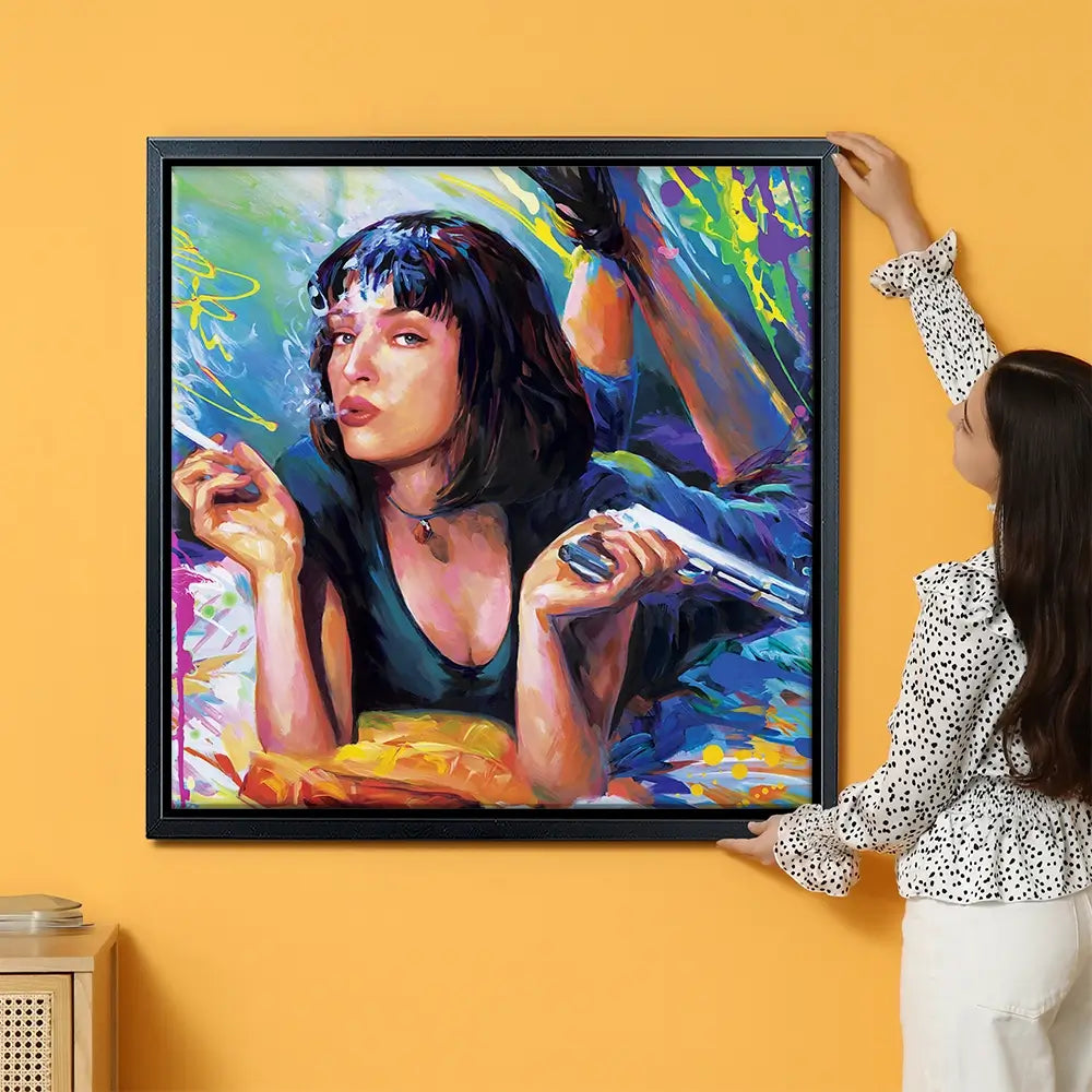 Colourful Pulp Fiction Oversized Canvas Print Colourful Pulp Fiction Oversized Canvas Print wall art product Leon Devenice