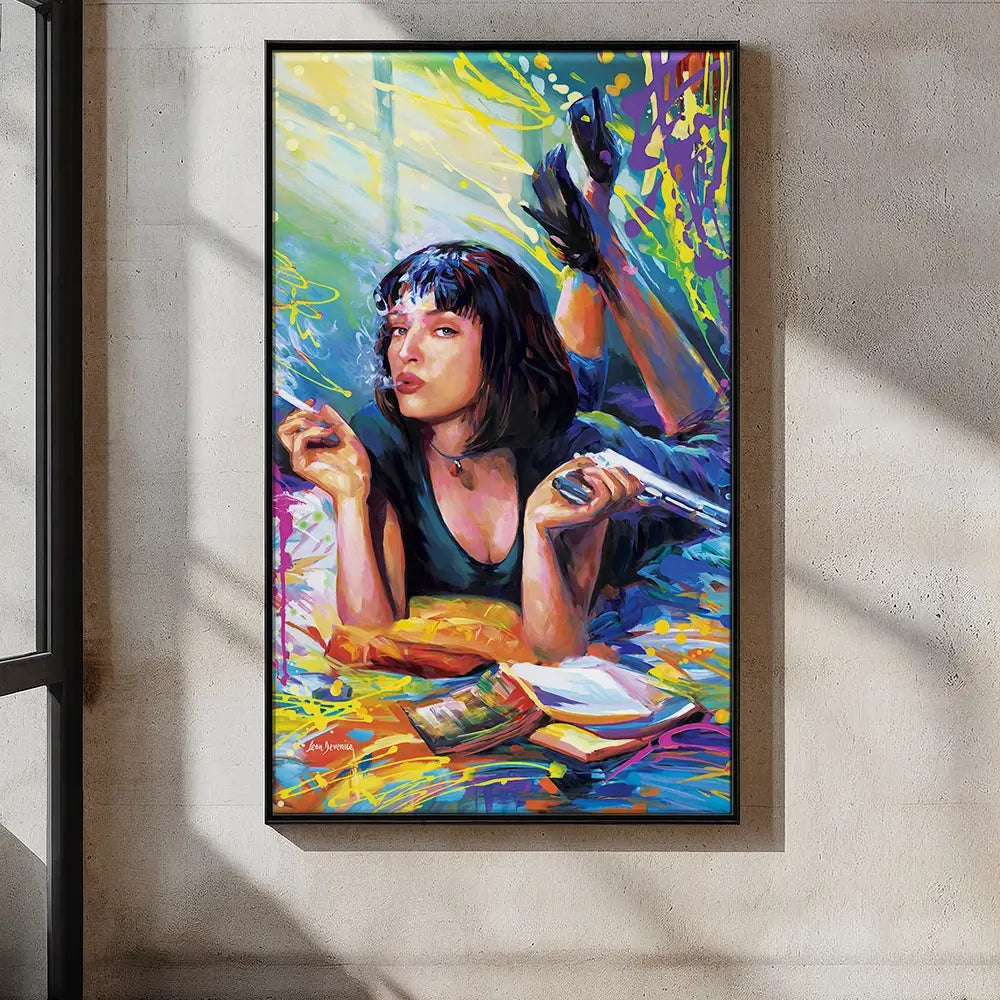 Colourful Pulp Fiction Oversized Canvas Print Colourful Pulp Fiction Oversized Canvas Print wall art product Leon Devenice