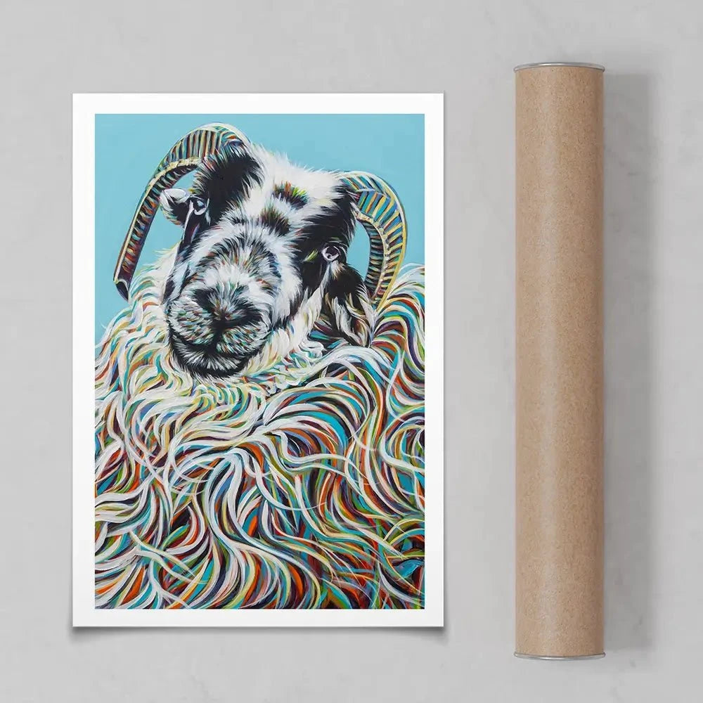 Colourful Ram Art Print Colourful Ram Art Print wall art product Carolee Vitaletti