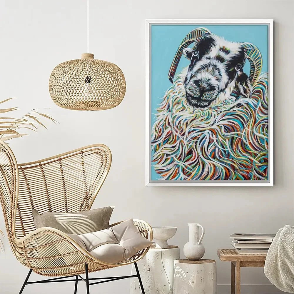 Colourful Ram Canvas Print Colourful Ram Canvas Print wall art product Carolee Vitaletti