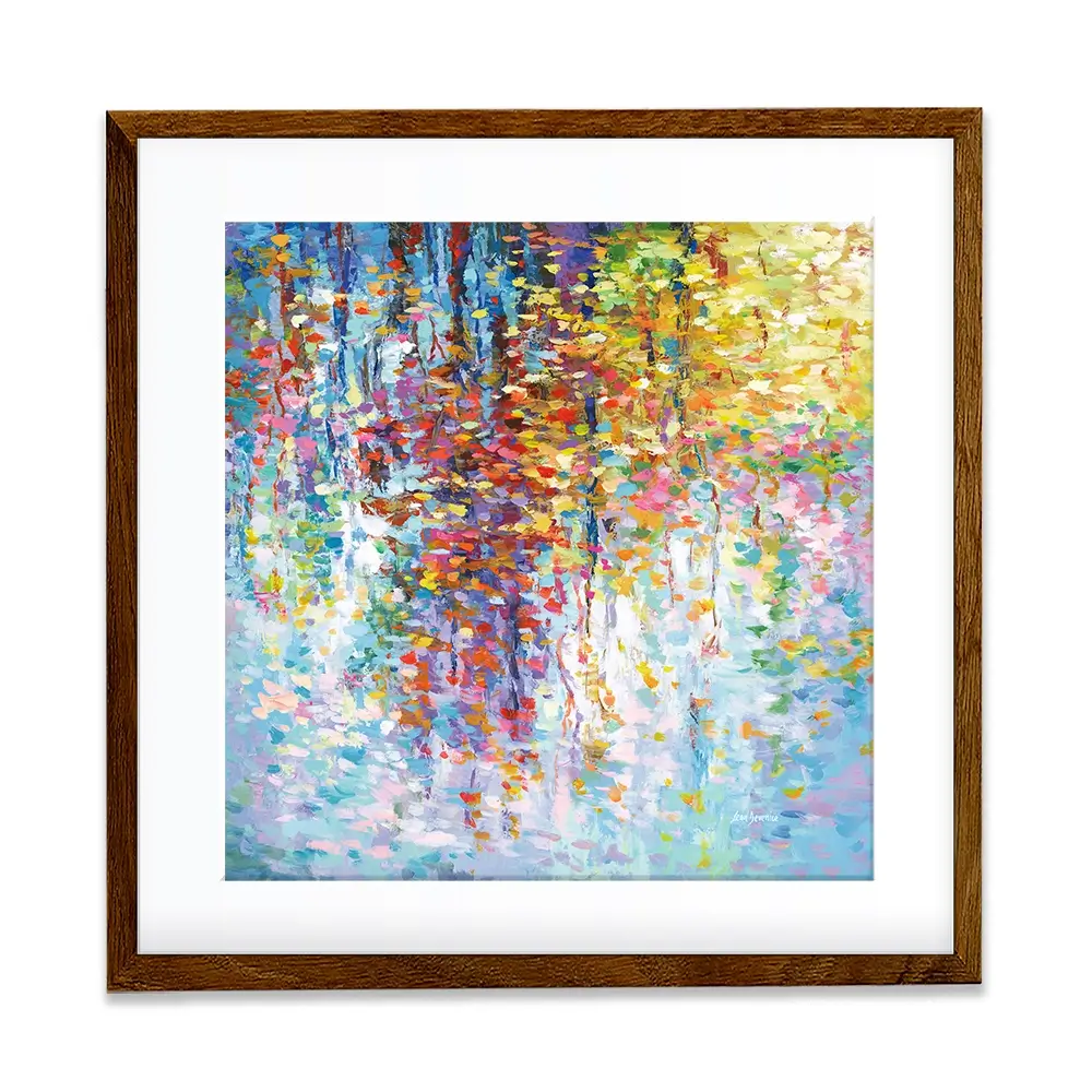 Colourful Reflections 2 Square Framed Art Print Colourful Reflections 2 Square Framed Art Print wall art product Leon Devenice