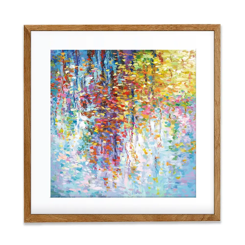 Colourful Reflections 2 Square Framed Art Print Colourful Reflections 2 Square Framed Art Print wall art product Leon Devenice
