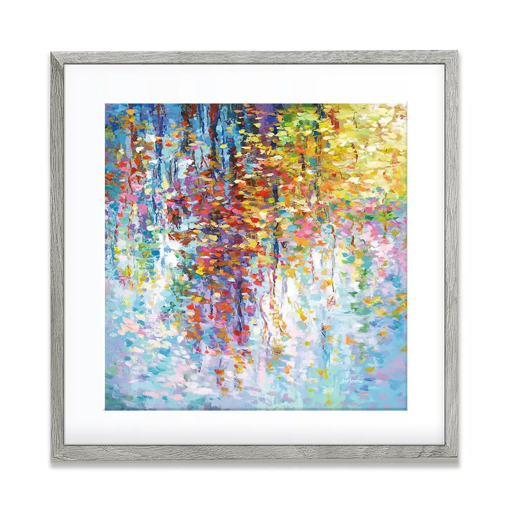 Colourful Reflections 2 Square Framed Art Print Colourful Reflections 2 Square Framed Art Print wall art product Leon Devenice