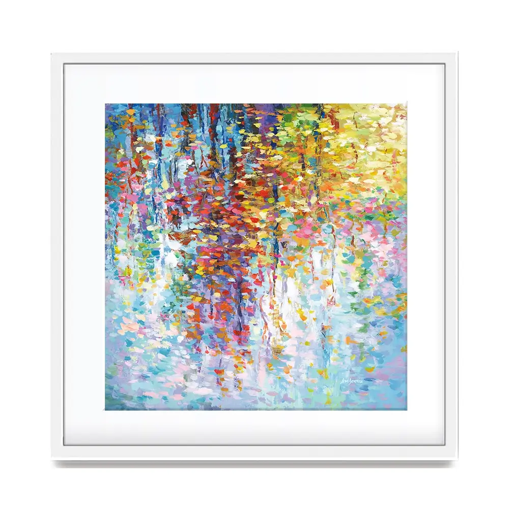 Colourful Reflections 2 Square Framed Art Print Colourful Reflections 2 Square Framed Art Print wall art product Leon Devenice