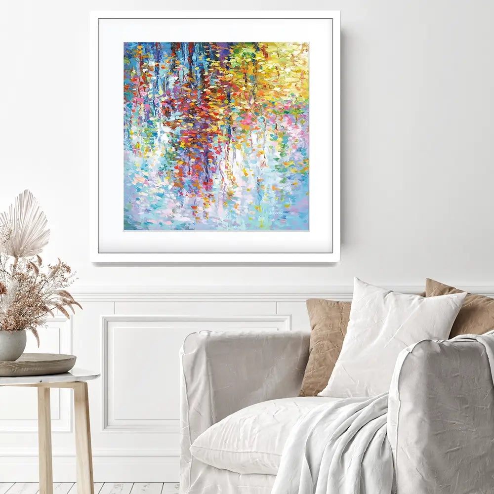 Colourful Reflections 2 Square Framed Art Print Colourful Reflections 2 Square Framed Art Print wall art product Leon Devenice