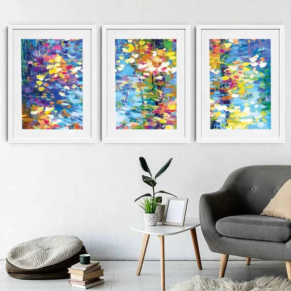 Colourful Reflections Framed Art Print Trio Colourful Reflections Framed Art Print Trio wall art product Leon Devenice