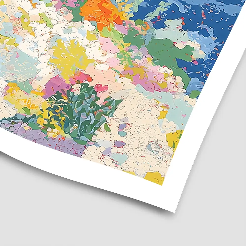 Colourful Sea Turtle Square Art Print Colourful Sea Turtle Square Art Print wall art product Creative Studio - Independent