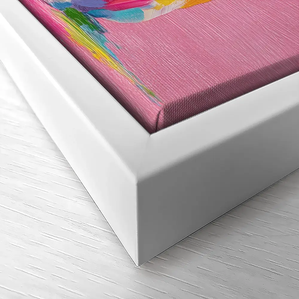 Colourful Spots Bunny Canvas Print Colourful Spots Bunny Canvas Print wall art product Petals Prints Design - Independent