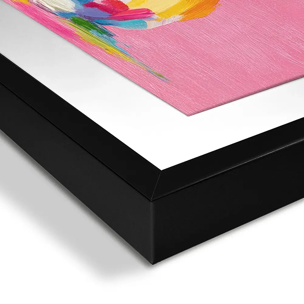 Colourful Spots Bunny Framed Art Print Colourful Spots Bunny Framed Art Print wall art product Petals Prints Design - Independent