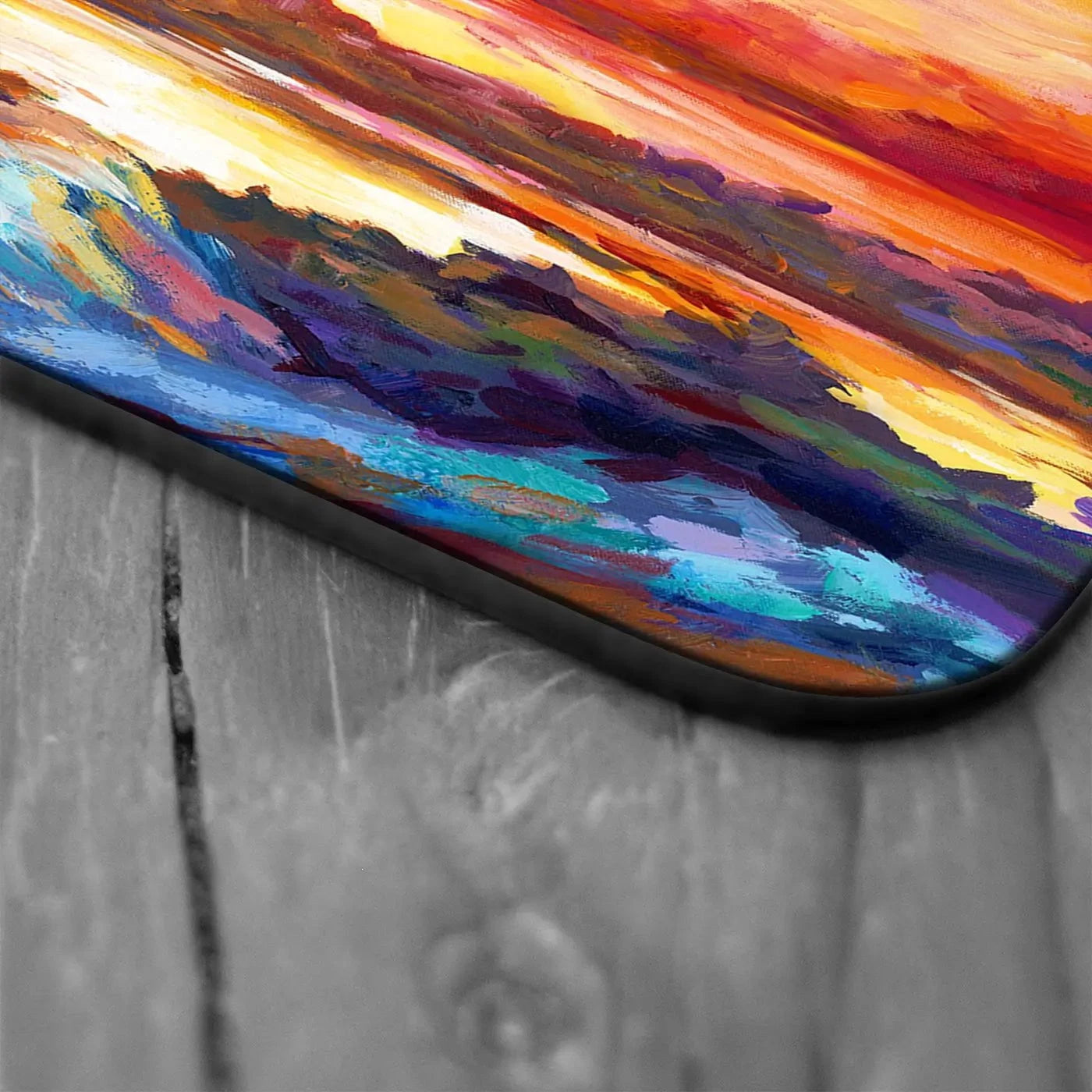 Colourful Sunset Coaster Set Rainbow Soul Tree Coaster Set | Rainbow Soul Tree Art Coasters wall art product Leon Devenice