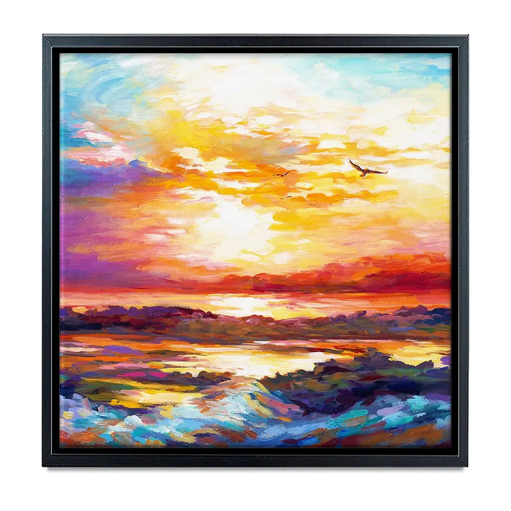Colourful Sunset Oversized Canvas Print Colourful Sunset Oversized Canvas Print wall art product Art Print Shop