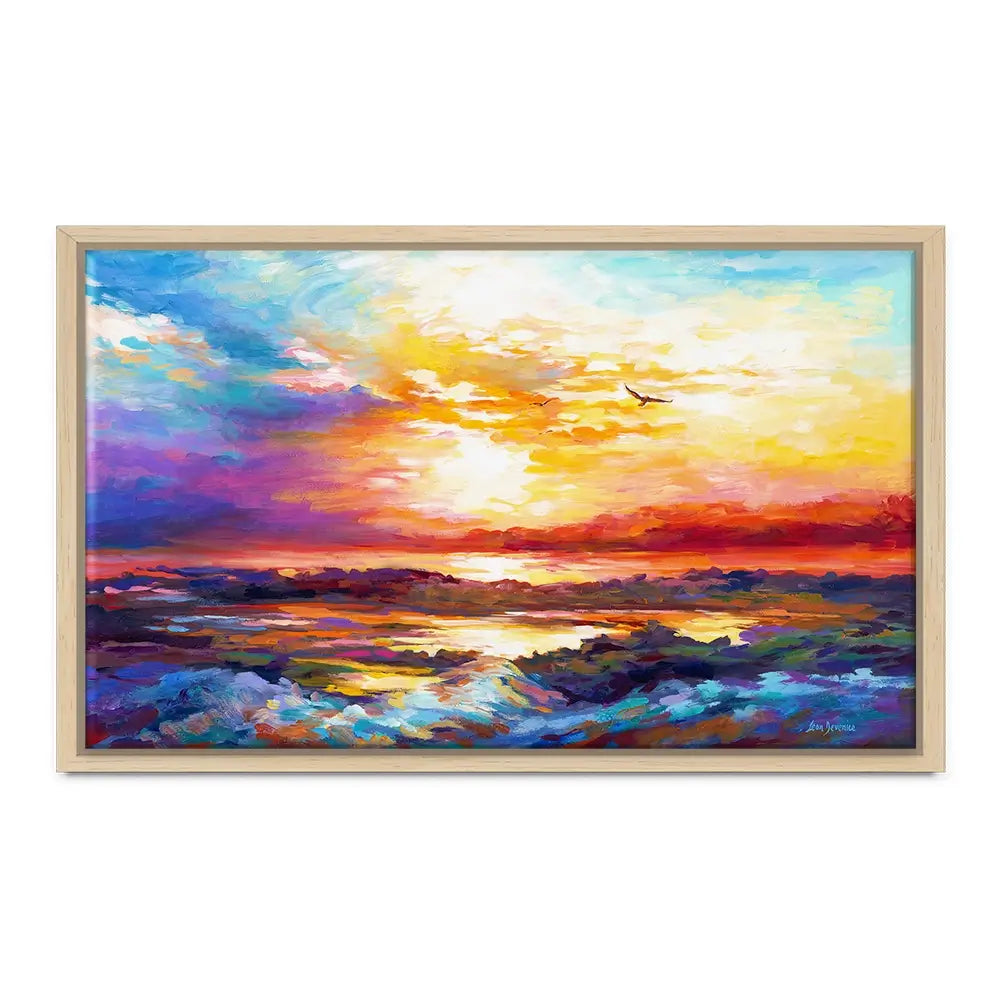 Colourful Sunset Oversized Canvas Print Colourful Sunset Oversized Canvas Print wall art product Art Print Shop