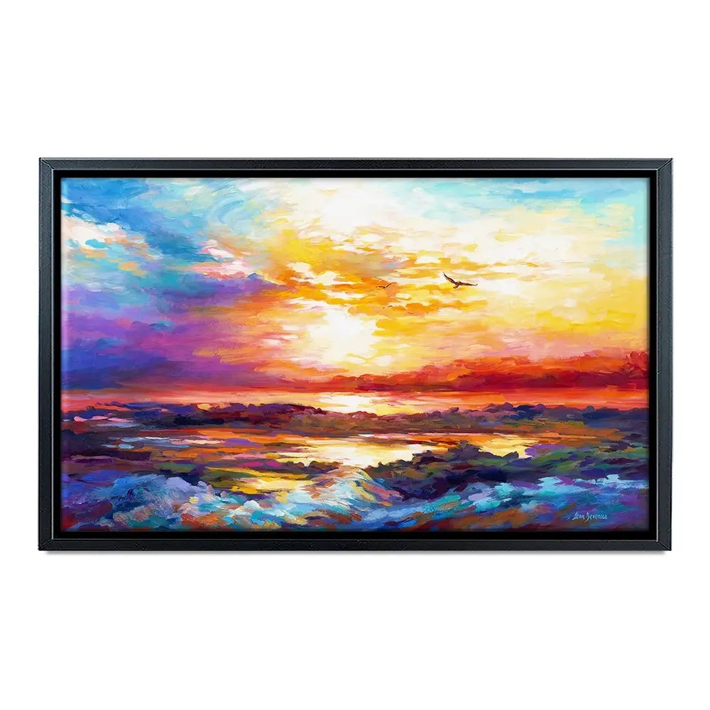 Colourful Sunset Oversized Canvas Print Colourful Sunset Oversized Canvas Print wall art product Art Print Shop