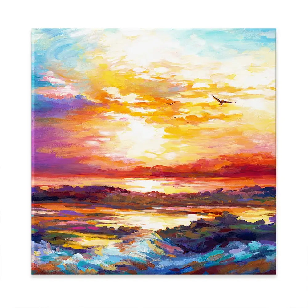 Colourful Sunset Oversized Canvas Print Colourful Sunset Oversized Canvas Print wall art product Art Print Shop
