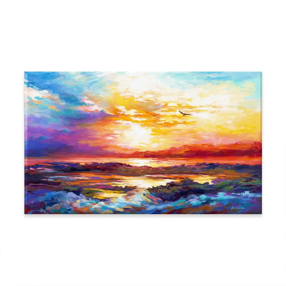 Colourful Sunset Oversized Canvas Print Colourful Sunset Oversized Canvas Print wall art product Art Print Shop