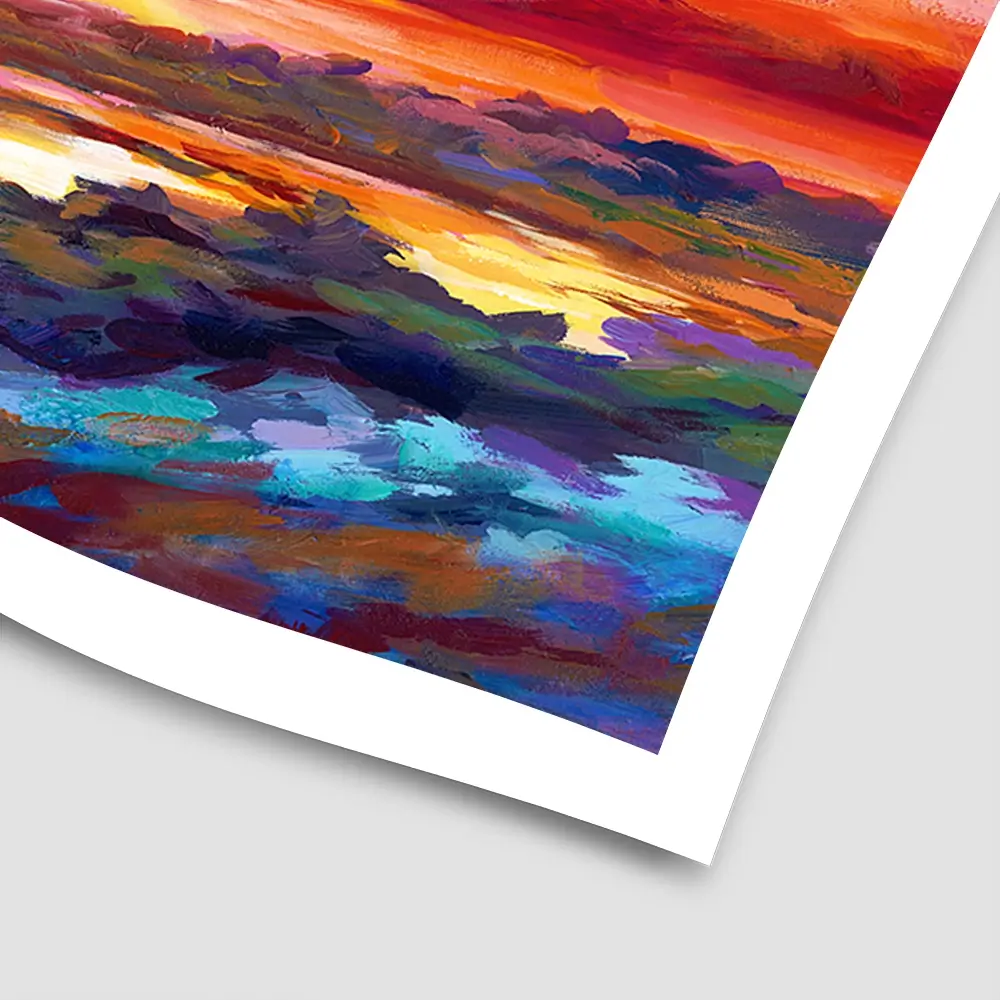 Colourful Sunset Square Art Print Colourful Sunset Square Art Print wall art product Leon Devenice