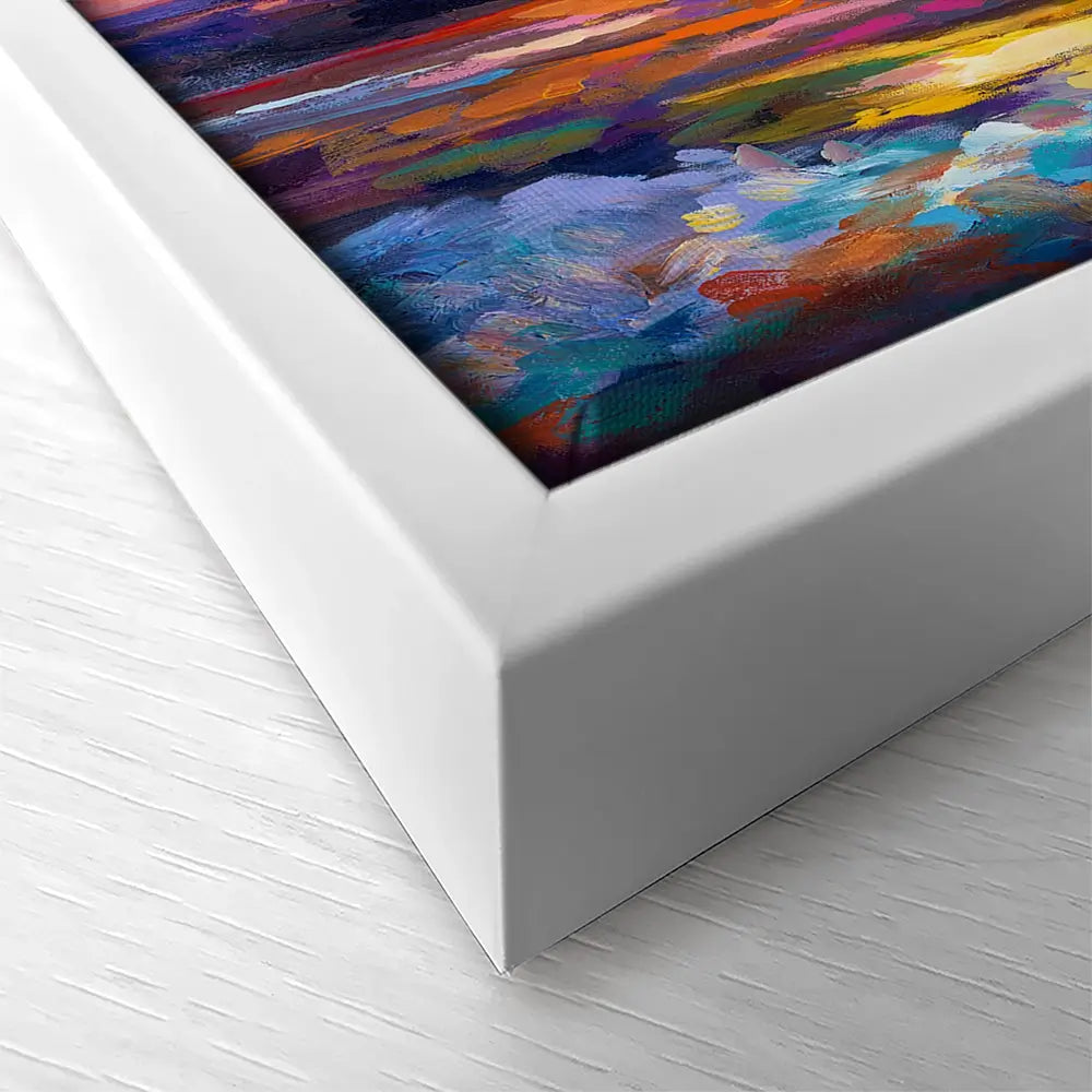 Colourful Sunset Square Canvas Print Colourful Sunset Square Canvas Print wall art product Leon Devenice
