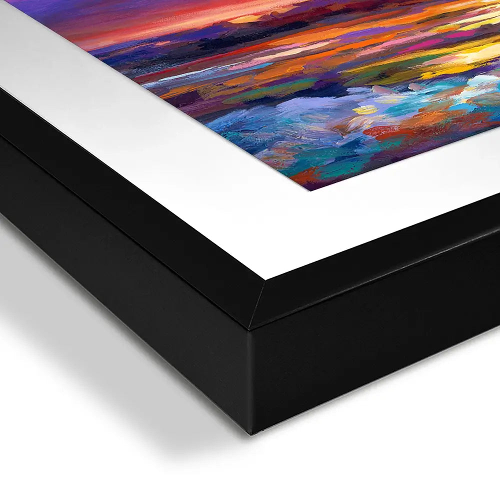 Colourful Sunset Square Framed Art Print Colourful Sunset Square Framed Art Print wall art product Leon Devenice