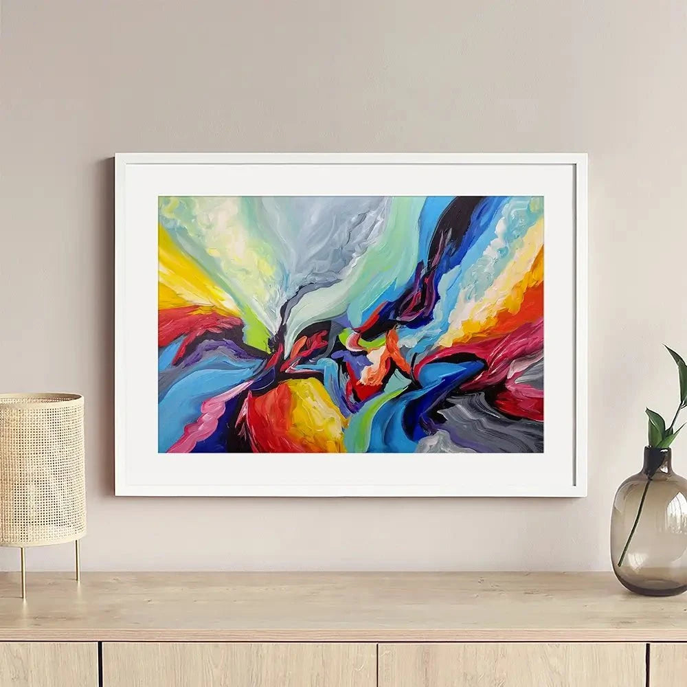 Colourful Symphony Framed Art Print Colourful Symphony Framed Art Print wall art product Olga Tkachyk