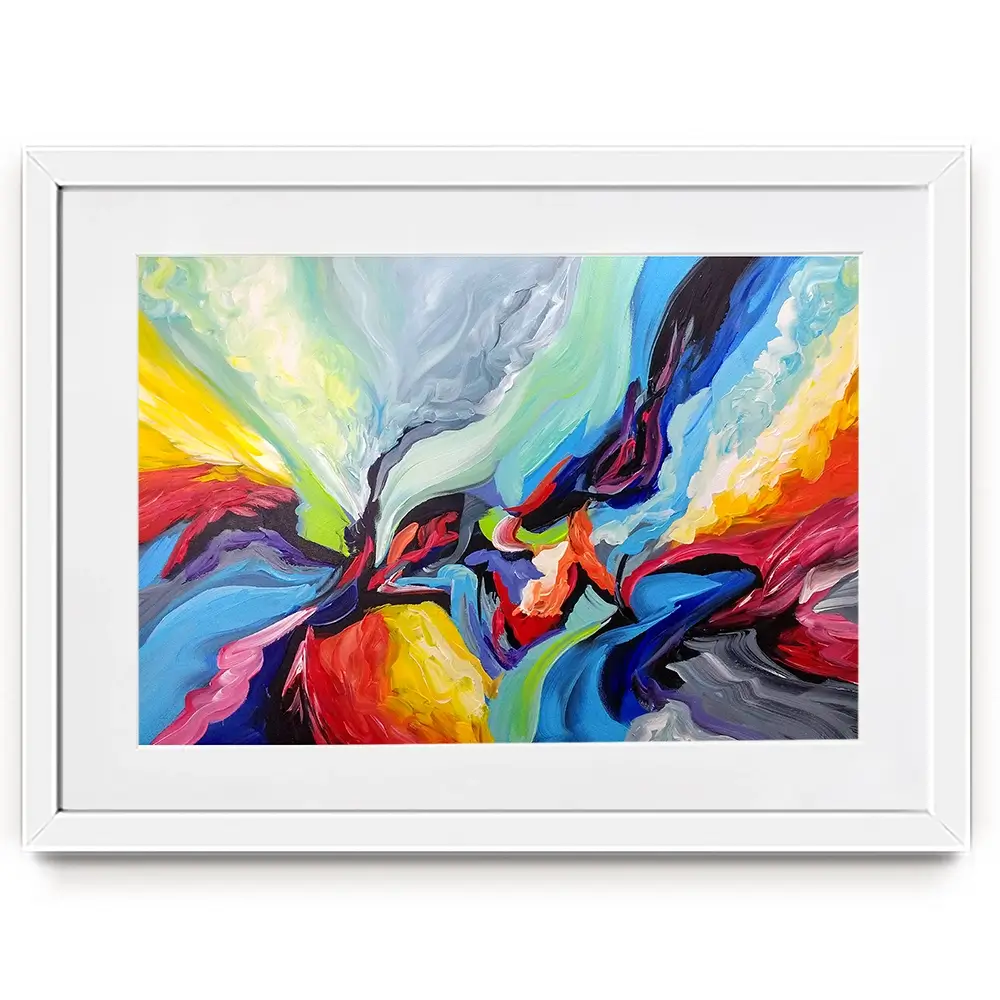 Colourful Symphony Framed Art Print Colourful Symphony Framed Art Print wall art product Olga Tkachyk