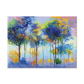 Colourful Tranquil Trees Canvas Print Colourful Tranquil Trees Canvas Print wall art product Leon Devenice