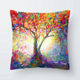 Colourful Tree Of Life Cushion Colourful Tree Of Life Cushion wall art product Leon Devenice