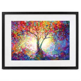 Colourful Tree Of Life Framed Art Print Colourful Tree Of Life Framed Art Print wall art product Leon Devenice