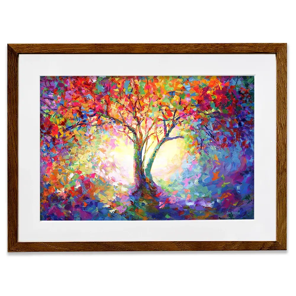 Colourful Tree Of Life Framed Art Print Colourful Tree Of Life Framed Art Print wall art product Leon Devenice
