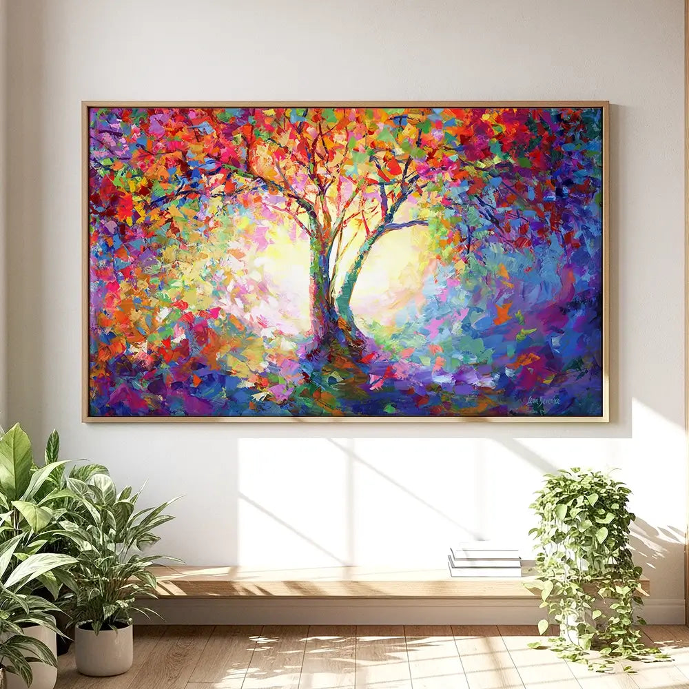 Colourful Tree Of Life Oversized Canvas Print Colourful Tree Of Life Oversized Canvas Print wall art product Art Print Shop
