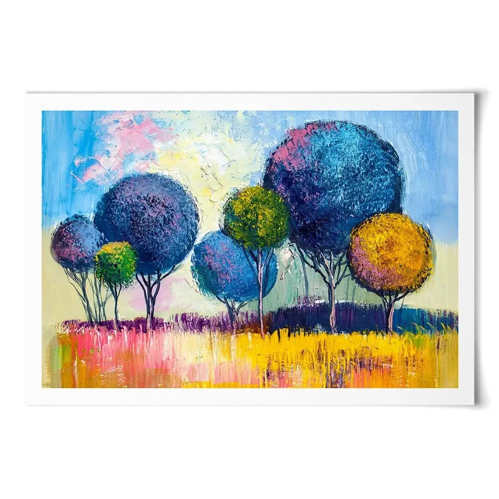 Colourful Trees Art Print Colourful Trees Art Print wall art product S-Belov / Shutterstock