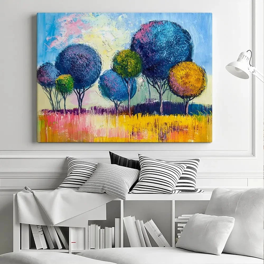 Colourful Trees Canvas Print Colourful Trees Canvas Print wall art product S-BELOV / Shutterstock