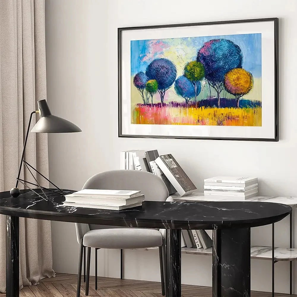 Colourful Trees Framed Art Print Colourful Trees Framed Art Print wall art product S-BELOV / Shutterstock