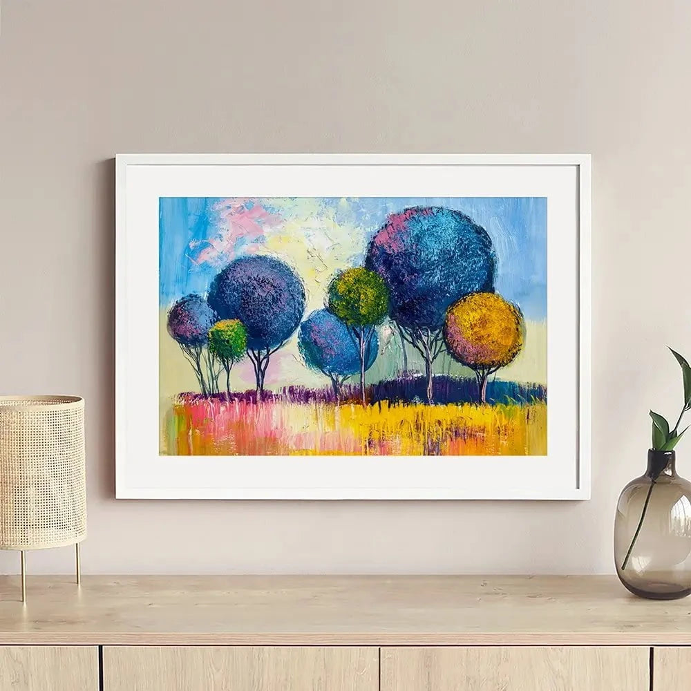 Colourful Trees Framed Art Print Colourful Trees Framed Art Print wall art product S-BELOV / Shutterstock