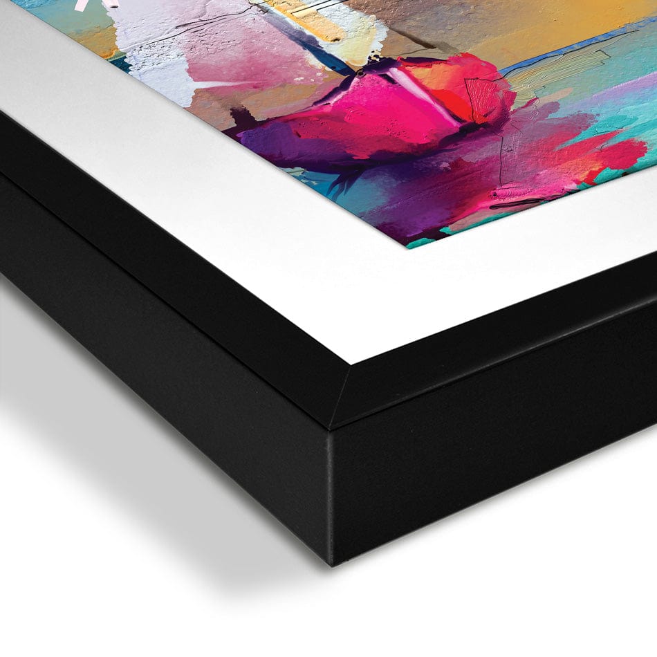 Colourful Trio Of Boats Square Framed Art Print wall art product pluie_r / Shutterstock