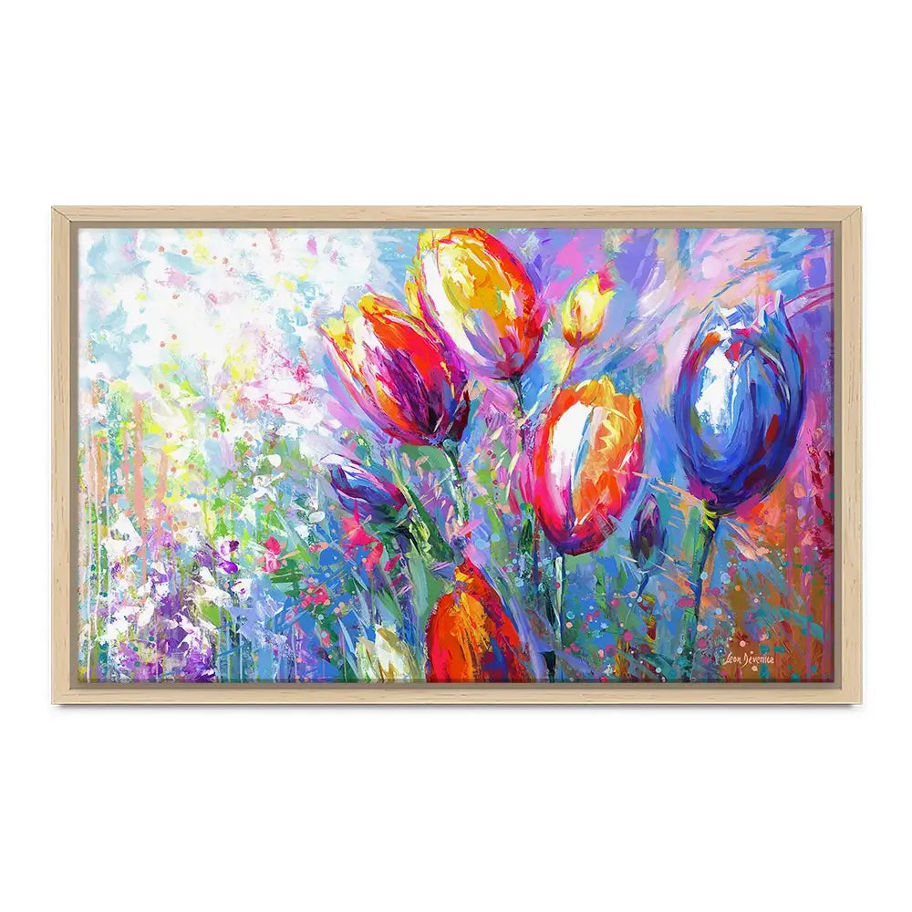Colourful Tulips Canvas Print Colourful Tulips Canvas Print wall art product Leon Devenice