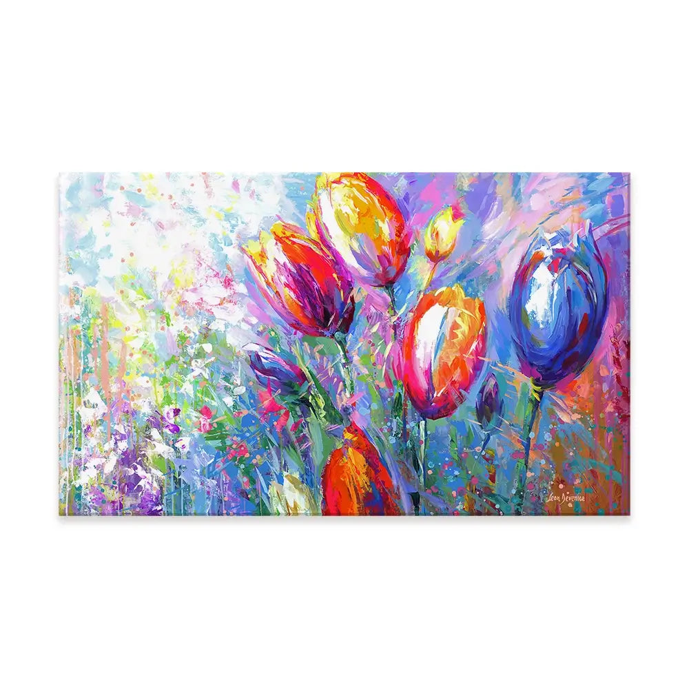 Colourful Tulips Canvas Print Colourful Tulips Canvas Print wall art product Leon Devenice