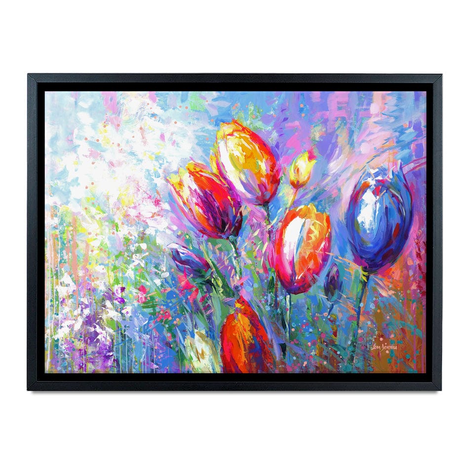 Colourful Tulips Canvas Print wall art product Leon Devenice