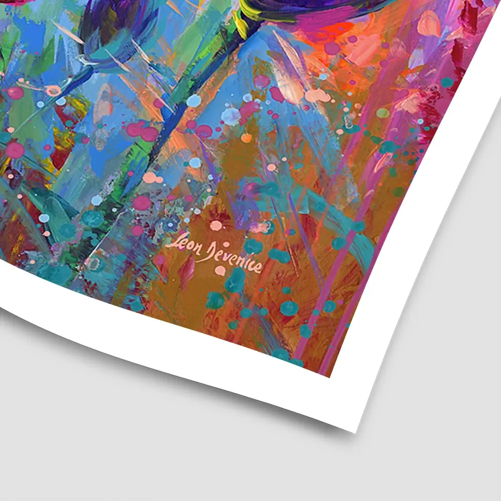 Colourful Tulips Square Art Print Colourful Tulips Square Art Print wall art product Art Print Shop
