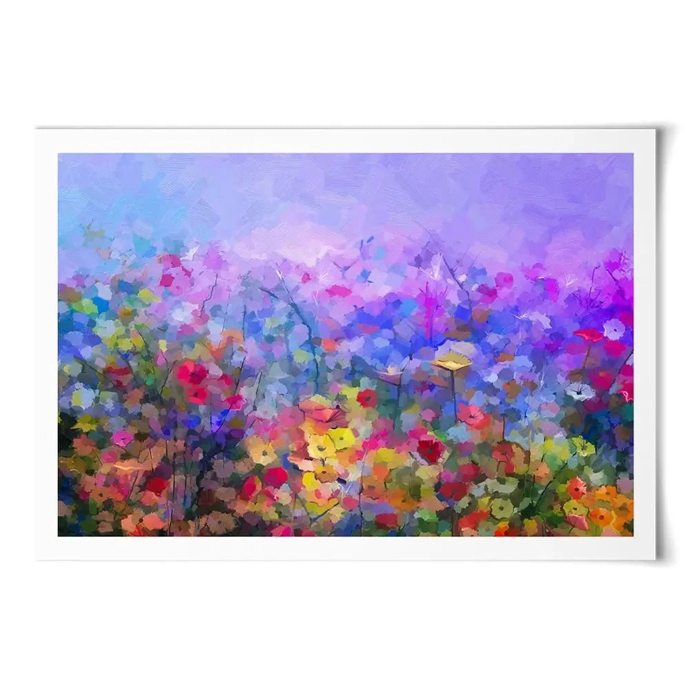Colourful Wildflowers Art Print Colourful Wildflowers Art Print wall art product pluie_r / Shutterstock